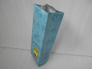 Biru Side Gusset Aluminium Foil Kemasan, Coffee Bean Kemasan