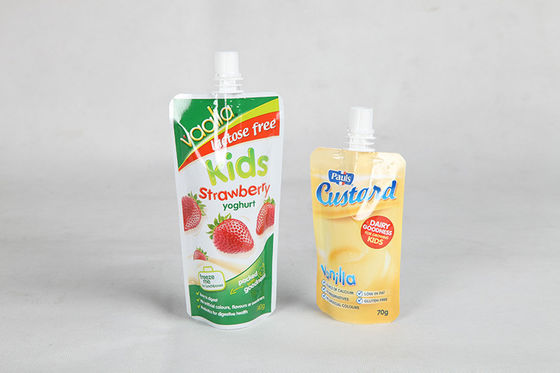 Stand Up Pouch Kemasan Spout / Liquid Spout Tas untuk Minuman