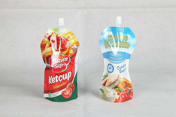 Stand Up Pouch Kemasan Spout / Liquid Spout Tas untuk Minuman