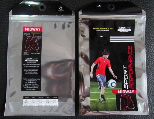 Waterproof Foil Ziplock Bags Resealable Foil kantong untuk Celana
