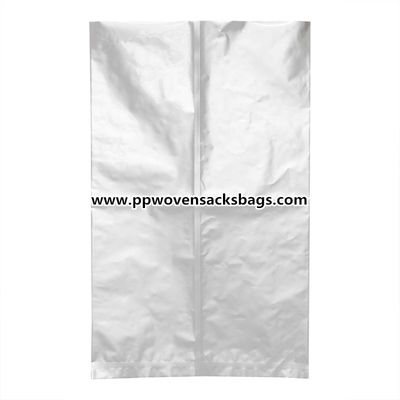 Waterproof Aluminium Foil Pouches Industri / Silver Aluminium Foil Packaging Bags dengan Zipper