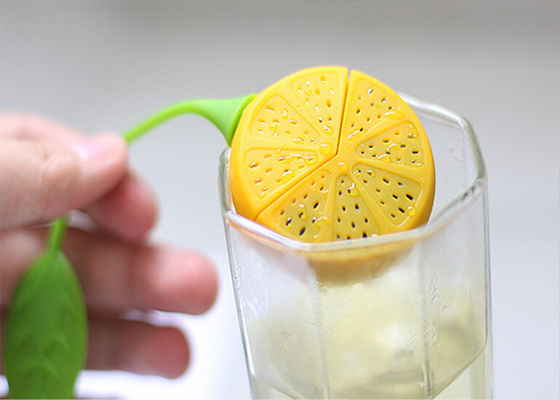 Isolasi Panas Silicone Peralatan Dapur Food Grade Silicone Tea Bag Of Lemon Shaped