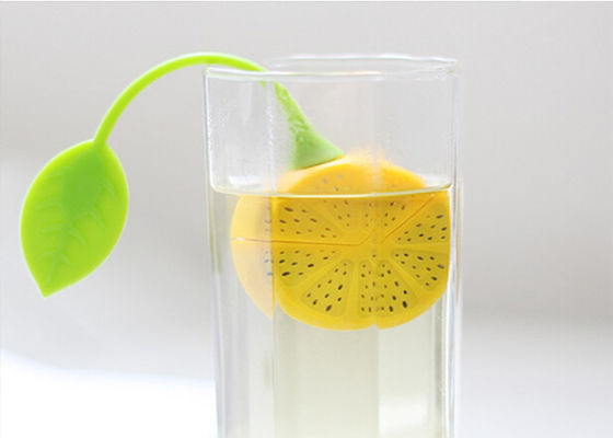 Isolasi Panas Silicone Peralatan Dapur Food Grade Silicone Tea Bag Of Lemon Shaped