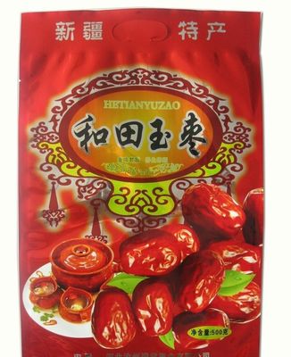 Gravure Printing Resealable Zip Lock Tas Plastik Untuk Kemasan Makanan kering buah-buahan