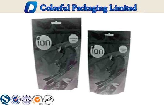 Makanan air mata Notch Custom cetak Resealable Berdiri kantong dengan Ziplock