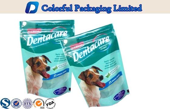 Makanan air mata Notch Custom cetak Resealable Berdiri kantong dengan Ziplock