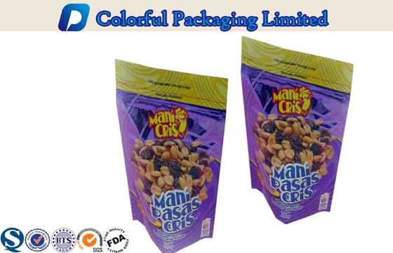 Penghalang tinggi tahan lama Disesuaikan Resealable Berdiri kantong untuk kemasan makanan