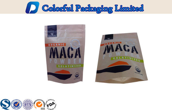 Food Grade Resealable biodegradable Berdiri kantong untuk rempah-rempah, saus, daging