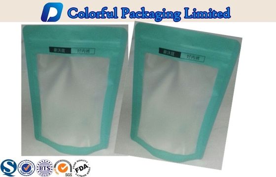 Durable Ziplock dilaminasi Aluminium Foil Berdiri Pouch untuk Socks, Kain