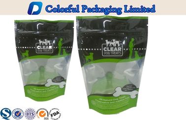 CMYK / cetak Pantone berdiri ritsleting tas kantong untuk makanan kucing, 250g / 500g