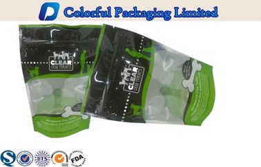 CMYK / cetak Pantone berdiri ritsleting tas kantong untuk makanan kucing, 250g / 500g