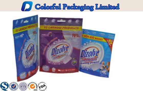Zipper atas Aluminium Foil ditutup kembali Berdiri Pouch untuk Liquid / Powder