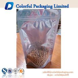 250g Makanan Zipper Aluminium Foil Stand Up Pouch dengan Clear Jendela