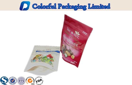 Disesuaikan PET + Matt Varnish Resealable Berdiri kantong Untuk Snacks, Nut Food