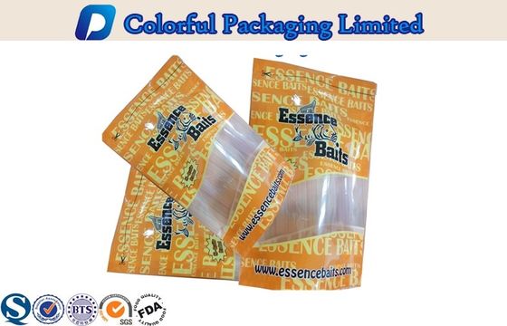 1 lb Degradable Ikan Lure Plastik Lingkungan Berdiri Pouch Dengan Jendela