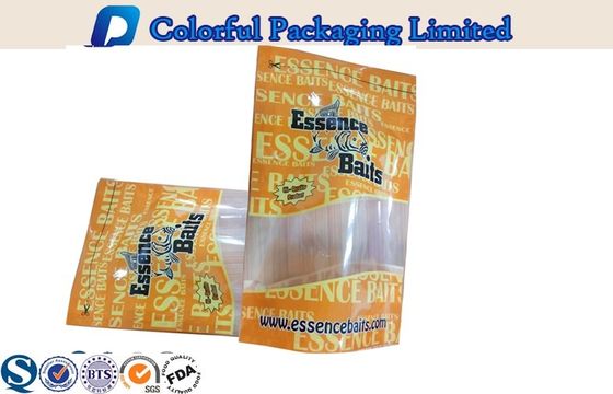 1 lb Degradable Ikan Lure Plastik Lingkungan Berdiri Pouch Dengan Jendela