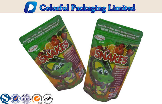 Makanan Kemasan Aluminium Foil Stand Up Pouch dengan Window / Ziplock / Hanger Lubang