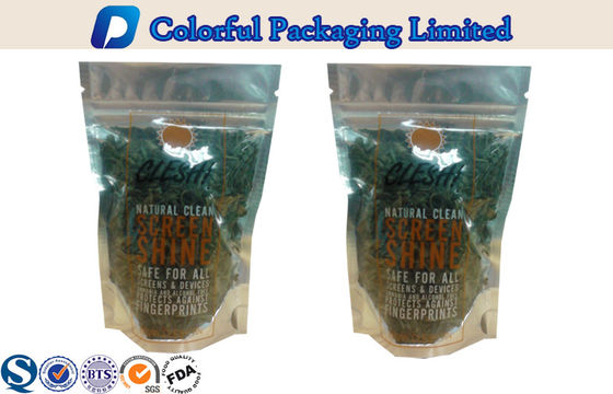 Aluminium Foil Food Packaging Stand Up Pouch dengan Window / Ziplock