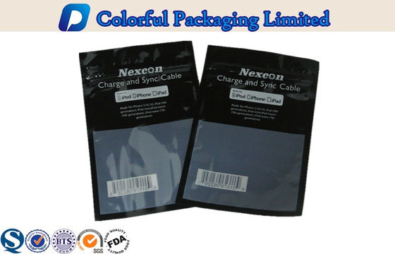 Ditutup kembali Plastik Laminated Pouch Untuk Mobile Phone Accessories Packing