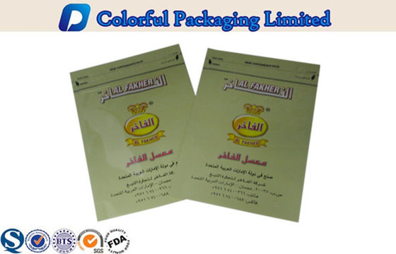 Foil plastik Berjajar Tembakau Packing Laminated Pouch dengan Ziplock
