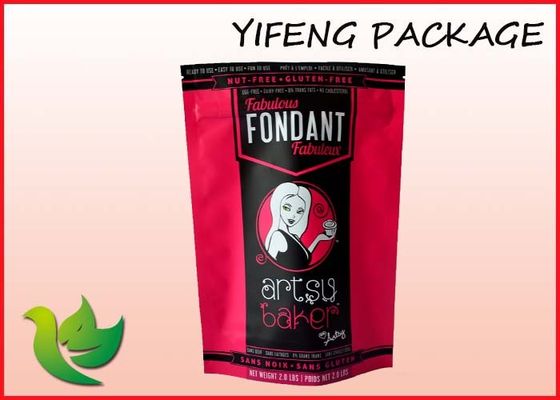 Waterproof Laminated Plastik Stand Up kantong Reclosable Makanan Kemasan Bag