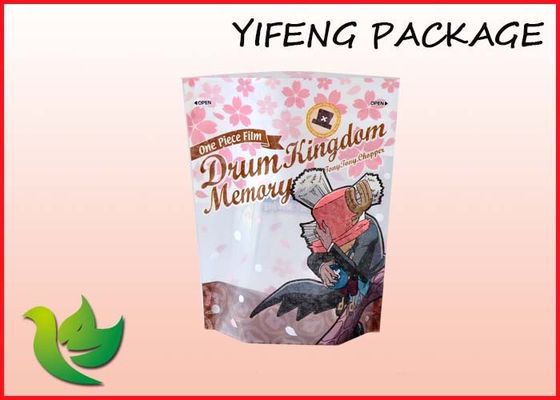 Makanan Kemasan Plastik Stand Up kantong Dengan Batal Jendela
