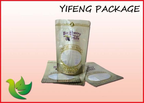 Gravure Printed Plastik Stand Up kantong Dengan Zipper 500g 250g