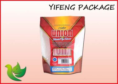 Jelas Jendela Plastik Stand Up Pouch Dengan Zipper Untuk Tembakau Packaing