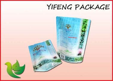 Jelas Jendela Plastik Stand Up Pouch Dengan Zipper Untuk Tembakau Packaing
