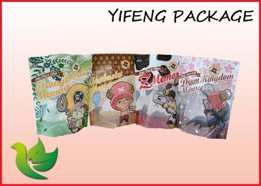 Cookies / Snack Dicetak Plastik Stand Up kantong, Stand Up Resealable kantong