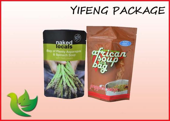 Zipper Lock Plastik Stand Up kantong Disesuaikan Food Pouch Kemasan