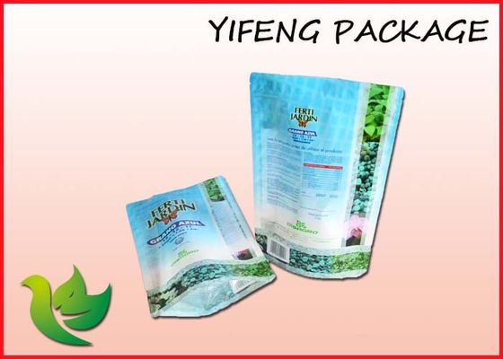 Pupuk Kimia Plastik Stand Up kantong Dengan Zip Lock Disesuaikan Dicetak