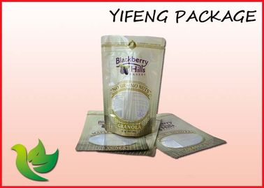 PET / PE ritsleting Stand Up Pouch Kemasan Bag Untuk Solt 3 Lapisan Minyak Bukti