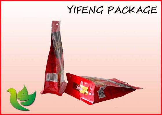 Pouch Bawah panas Sealable Side Gusset datar Dengan Ziplock Untuk Susu Kopi
