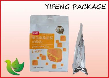 Pouch Bawah Quad Seal Tas datar Dengan Zip Lock Batal Jendela Untuk Kopi