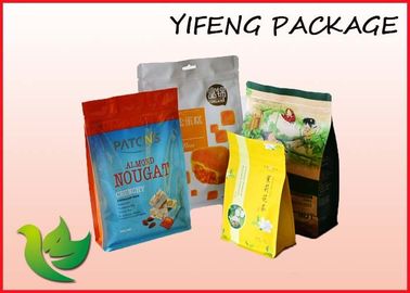 Makanan Kemasan Bawah datar Pouch Dengan Top Zipper DAN Tunggu Lubang