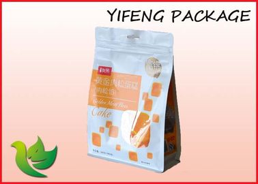 Makanan Kemasan Bawah datar Pouch Dengan Top Zipper DAN Tunggu Lubang