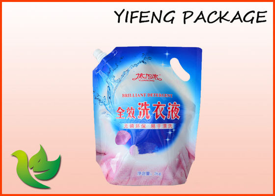 Liquid Detergent Spout Pouch Dengan LOGO Kustom Untuk Powder cuci