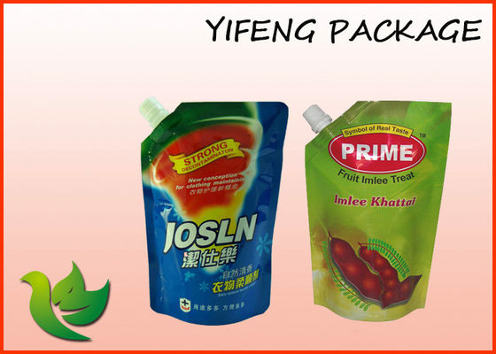 Desain disesuaikan Stand Up Pouch Spout Untuk Liquid Makanan Packaing