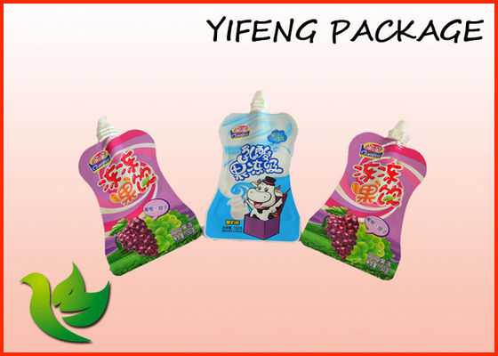 Desain disesuaikan Stand Up Pouch Spout Untuk Liquid Makanan Packaing