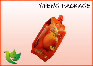 Dicetak Reusable Bawah datar Pouch Minyak Bukti Untuk Saus Kemasan