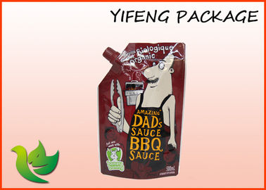 Reusable Aluminium Foil Berjajar doypack Pouch Dengan Spout Food Grade Plastic Bag Air