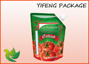 Reusable Aluminium Foil Berjajar doypack Pouch Dengan Spout Food Grade Plastic Bag Air