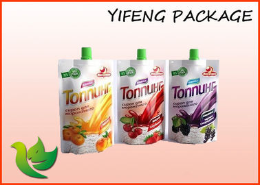 Reusable Aluminium Foil Berjajar doypack Pouch Dengan Spout Food Grade Plastic Bag Air