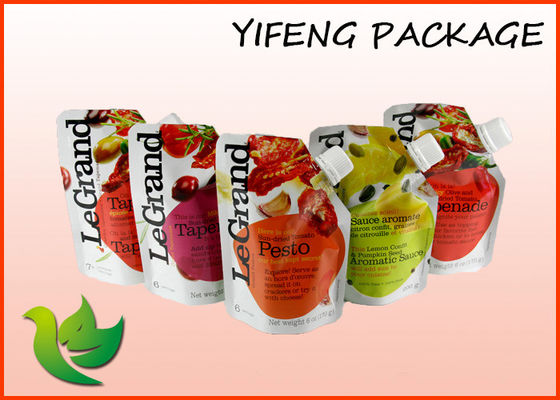 Plastik Saus Tomat Pouch Leak Spout Bukti Bag Packaging 9 Warna Dicetak