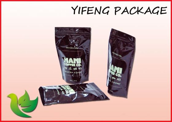 Aluminium Foil Kopi Kemasan Bag Dengan Valve dan Zipper Top