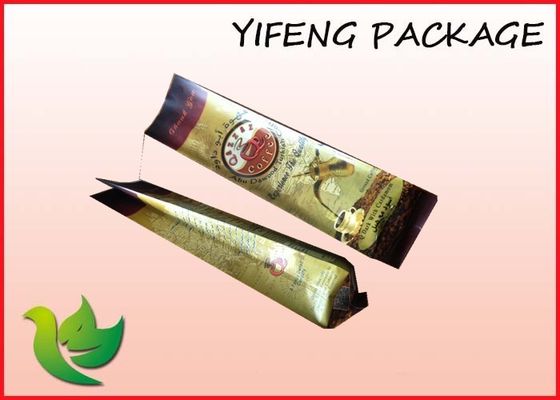Side Gusset Aluminium Foil Kopi Kemasan Bag Dengan Tin Tie