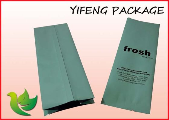Panas Sealable Aluminium Foil Coffee Bean Bag ritsleting Side Gusset Pouch