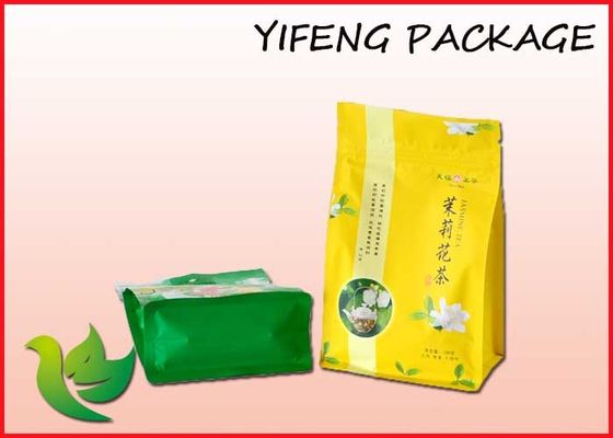 Zip Bawah datar Lock Plastik Tas Food Grade Side Gusset Pouch Untuk Snacks