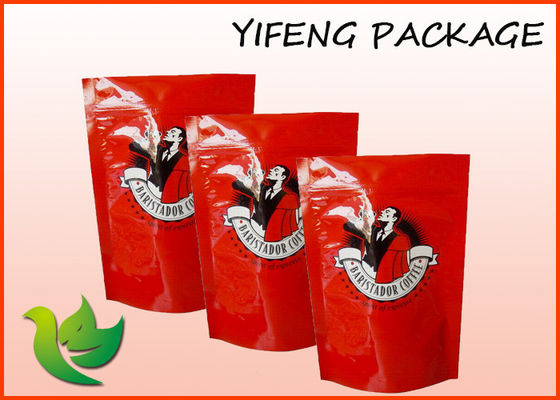 Laminated Resealable Zip Lock Tas Plastik Disesuaikan Coffee Kemasan Bags